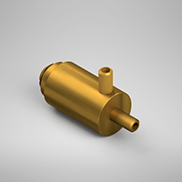 1/16 Inch (in) Tubing Inside Diameter (ID) Straight Port Connection Type Metal Needle Valve (F282220)