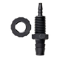 68 Barb Black Bulkhead Fitting (F310068) - 2