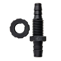 71 Barb Black Bulkhead Fitting (F310071) - 2
