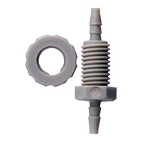 080 Barb Gray Bulkhead Fitting (F310080PP) - 2