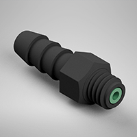 0.050 Inch (in) Nominal Orifice Size B85 Barb Threaded Orifice (F3120050B85)