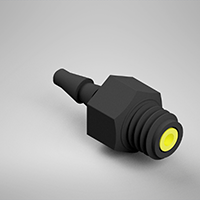 0.101 Inch (in) Nominal Orifice Size B80 Barb Threaded Orifice (F3120101B80)