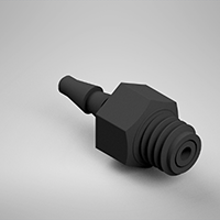 0.121 Inch (in) Nominal Orifice Size B80 Barb Threaded Orifice (F3120121B80)