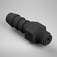 0.121 Inch (in) Nominal Orifice Size B85 Barb Threaded Orifice (F3120121B85)