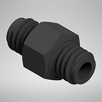 25 Barb, Black, Plug Static Fitting (F312025)