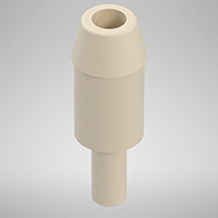 68 Barb, White, Union Static Fitting (F312068)