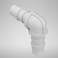 85 Barb, Gray, Elbow Static Fitting (F314485PP)