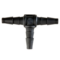 80 Barb, Black, Tee Static Fitting (F314580) - 2