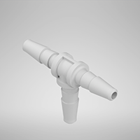 80 Barb, Gray, Tee Static Fitting (F314580PP)