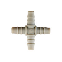 85 Barb, Gray, Cross Static Fitting (F314685PP) - 2