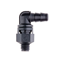 1/8 Inch (in) Tubing Inside Diameter (ID), 85 Barb, 10-32 Swivel Elbow Fitting (F315485) - 2