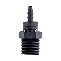 1/16 Inch (in) Tubing Inside Diameter (ID), 80 Barb, 1/8-27 Swivel Straight Fitting (F325080) - 2