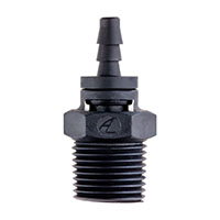 3/32 Inch (in) Tubing Inside Diameter (ID), 83 Barb, 1/8-27 Swivel Straight Fitting (F325083) - 2