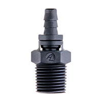1/8 Inch (in) Tubing Inside Diameter (ID), 85 Barb, 1/8-27 Swivel Straight Fitting (F325085) - 2