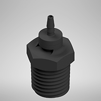 1/16 Inch (in) Tubing Inside Diameter (ID), 80 Barb, 1/4-18 Swivel Straight Fitting (F335080)