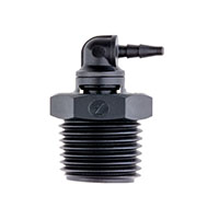 1/16 Inch (in) Tubing Inside Diameter (ID), 80 Barb, 1/4-18 Swivel Elbow Fitting (F335480) - 2