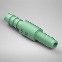 0.050 Inch (in) Nominal Orifice Size, 5 Micrometer (µm) Filter Size, 1/8 Inch (in) Tubing Inside Diameter (ID) Filtered Orifice (F9505050B85)