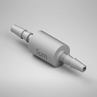 0.161 Inch (in) Nominal Orifice Size, 5 Micrometer (µm) Filter Size, 1/16 Inch (in) Tubing Inside Diameter (ID) Filtered Orifice (F9505161B80)