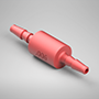 0.006 Inch (in) Size, Barbed Connection Type, 1/16 Inch (in) Tubing Inside Diameter (ID) Molded Orifice (F2815051B80)