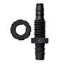 71 Barb Black Bulkhead Fitting (F310071) - 2