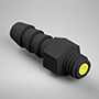 0.101 Inch (in) Nominal Orifice Size B85 Barb Threaded Orifice (F3120101B85)