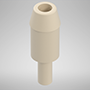 68 Barb, White, Union Static Fitting (F312068)