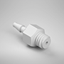 80 Barb, Gray, 10-32 Threaded Static Fitting (F312080PP)