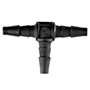 80 Barb, Black, Tee Static Fitting (F314580) - 2
