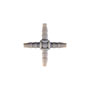 80 Barb, Gray, Cross Static Fitting (F314680PP) - 2