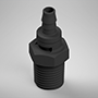 1/8 Inch (in) Tubing Inside Diameter (ID), 85 Barb, 1/8-27 Swivel Straight Fitting (F325085)