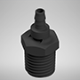 1/8 Inch (in) Tubing Inside Diameter (ID), 85 Barb, 1/4-18 Swivel Straight Fitting (F335085)