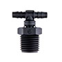 1/8 Inch (in) Tubing Inside Diameter (ID), 85 Barb, 1/4-18 Swivel Tee Fitting (F335585) - 2