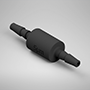 0.121 Inch (in) Nominal Orifice Size, 5 Micrometer (µm) Filter Size, 1/16 Inch (in) Tubing Inside Diameter (ID) Filtered Orifice (F9505121B80)